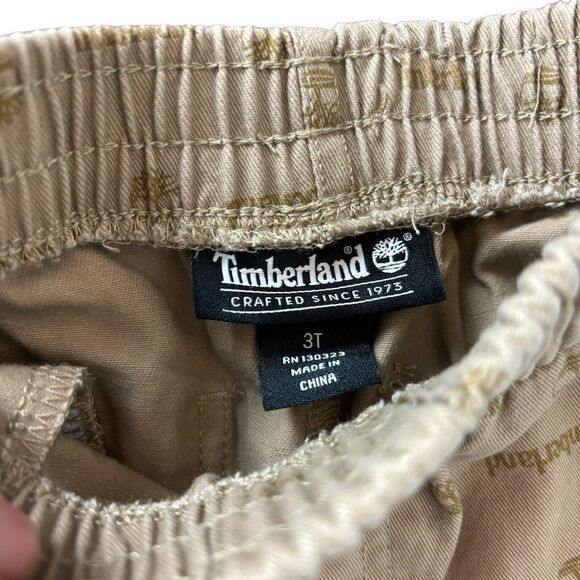 Timberland Brown Print Shorts Boys 3T - Picture 3 of 4